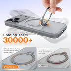 GolbinBox 360° Spin Magnetic Stand for iPhone 17 Pro Case, [Compatible with MagSafe] [Full Camera Protection] [16FT Military Drop Protection], Silm Translucent Matte Phone Case, Titanium Gray - Image 6