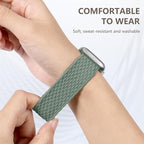 Zedoli Braided Solo Loop Bands Compatible with Apple Watch Band 38mm 40mm 41mm 42mm 44mm 45mm 46mm 49mm Women Men, Stretchy Nylon Sport Elastic Strap for iWatch Series 11 10 9 8 7 6 5 4 3 2 1 SE Ultra - Image 3
