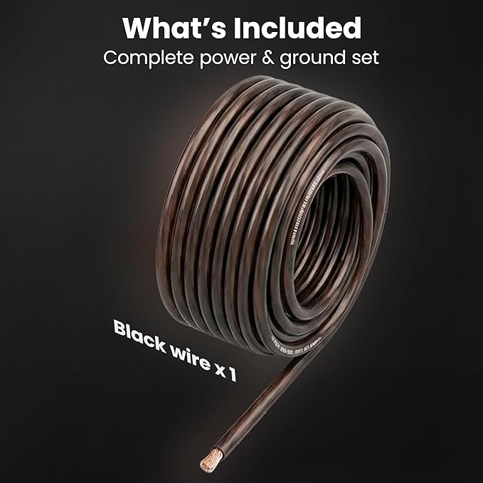 GEARit 8 Gauge Battery Cable, 50 Ft Black 8 AWG CCA Power/Ground Wire for Car Audio Amp, Automotive Battery, RV, Trailer and Inverter Wiring - Image 7