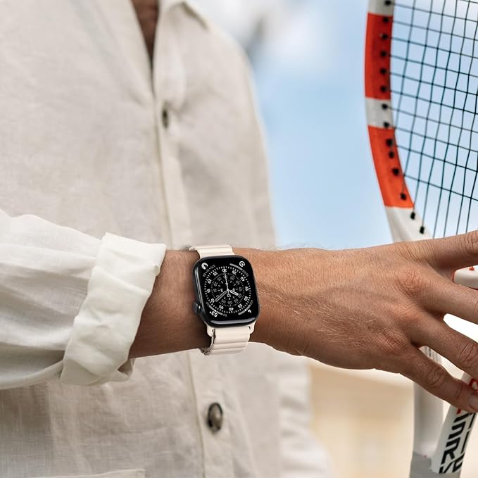 Magnetic Sport Bands for Apple Watch Band 40mm 38mm 41mm 42mm 44mm 45mm 46mm iWatch bands for Women Men,Silicone Loop Strap Wristband for Apple Watch Series 11 10 9 8 7 6 5 4 3 SE 3/2nd Ultra/3/2 49mm - Image 10