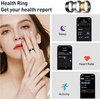 Smart Health Rings for Women Men, Fitness Tracker with Heart Rate, Blood Oxygen, HRV, Sleep Tracker, Step Tracker, No Subscription Fee, IP68 Waterproof Smart Ring for iphone & Android (Rose Gold, 11) - Image 6