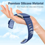 Getino Sport Band Compatible with Whoop 5.0 Bands One, Peak and Life/MG, Breathable Waterproof Silicone Adjustable Replacement Accessories Strap for Whoop Band 5.0 Fitness Activity Tracker, NavyBlue - Image 5