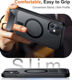 Temdan Magnetic Compatible with iPhone 11 Phone Case, [Built-in Invisible Kickstand][Compatible with MagSafe] [Military Grade Shockproof] Slim Translucent Matte Phone Case for iPhone 11 6.1" - Image 6