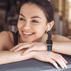 Lerobo Bands Compatible with Apple Watch Band 45mm 44mm 42mm 46mm 49mm Women Men, Breathable Sport Soft Silicone Replacement for iWatch Ultra SE 3 2 1 Series 11 10/9/8/7/6/5/4/3/2/1,Black/Blue - Image 3