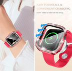 Goton 4-Pack Bling Case for Apple Watch Screen Protector 44mm Series 6/5/4, SE 3/2/1, Women Diamond Rhinestone Protector for iWatch Cover Accessories 44 mm - Image 5