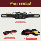 Pyle PLCM10 Rear View Backup Parking Reverse Camera, License Plate Mount, Weatherproof, Night Vision, Distance Scale Lines, Swivel Angle Adjustable Cam - Image 2