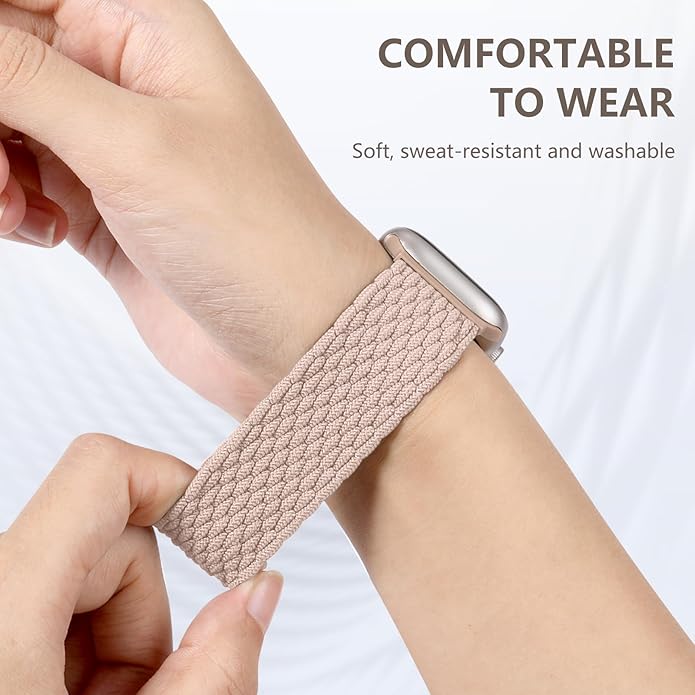 Zedoli Braided Solo Loop Bands Compatible with Apple Watch Band 38mm 40mm 41mm 42mm 44mm 45mm 46mm 49mm Women Men, Stretchy Nylon Sport Elastic Strap for iWatch Series 11 10 9 8 7 6 5 4 3 2 1 SE Ultra - Image 4
