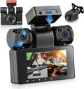 4-Channel 360° Dash Cam, 2K Front 1080P Rear Left Right, 3" IPS Screen, 5G WiFi APP Control, 8 IR Night Vision, G-Sensor, Loop Recording, 24/7 Parking Monitoring for Cars, Trucks, SUVs by KYNNT