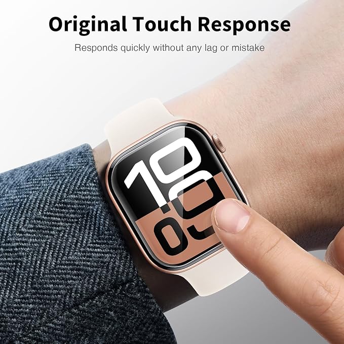LK 6 Pack for Apple Watch Series 11/ Series 10 Screen Protector 42mm - Anti-Scratch, Self-Healing Soft TPU Screen Protector for Apple Watch 42mm, Bubble Free, HD Transparent, Touch Sensitive - Image 5