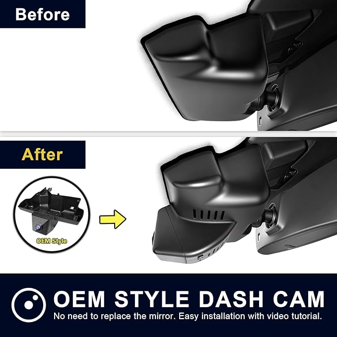 4K Dash Cam Custom fit for Subaru Impreza 2024 2025 2026(Model B), Base Limited Premium RS Sport and More, Integrated OEM Look, UHD 2160P Video, App & WiFi, 64GB Card - Image 5