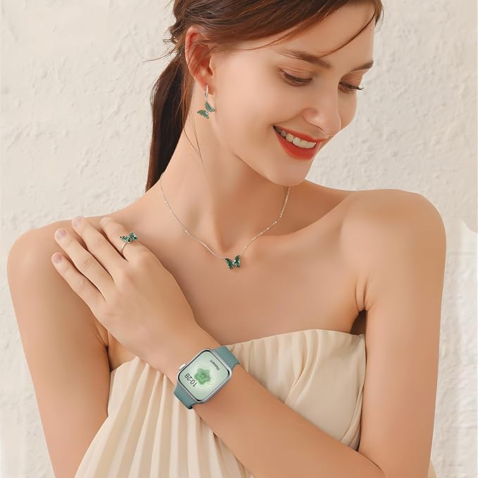 Sport Silicone Band Compatible with Apple Watch Bands 40mm 38mm 41mm 44mm 45mm 42mm 49mm Women Men,Soft Wristband Waterproof Replacement Sport Strap for iWatch Bands Series 9 8 7 6 5 4 3 2 1 SE Ultra - Image 4