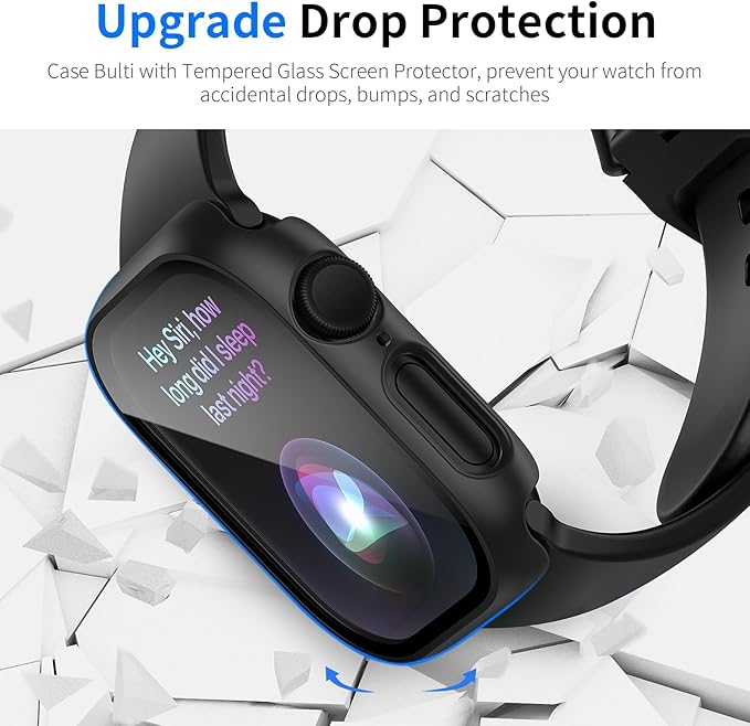 6 Pack Case with Tempered Glass Screen Protector for Apple Watch Series 11(2025) Series 10 46mm(2024), Hard PC Ultra-Thin Scratch Resistant Protective Face Cover for iWatch Series 10 11 46mm - Image 3