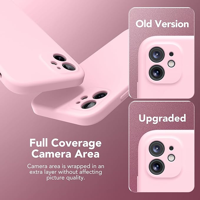 Magnetic for iPhone 11 Phone Case Silicone, Compatible with MagSafe, [Full Camera Protection][Screen Protector] Slim Shockproof Protective Case for iPhone 11 6.1", Chalk Pink - Image 3