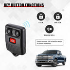 Key Fob for Ford F150 F250 F350 1998-2014, Car Remote Key 3-Button Keyless Entry, PN# CWTWB1U212, Easy Programming & Durable Design - Image 4