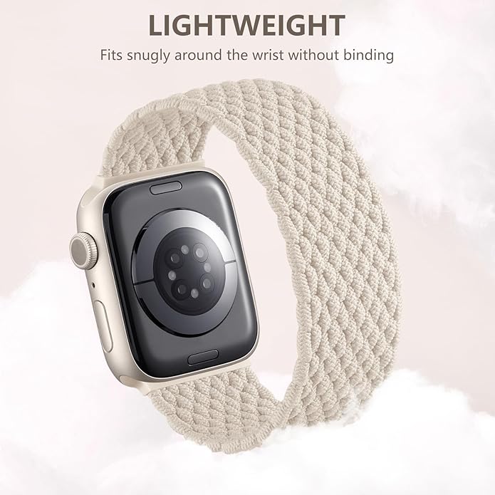 Zedoli Braided Solo Loop Bands Compatible with Apple Watch Band 38mm 40mm 41mm 42mm 44mm 45mm 46mm 49mm Women Men, Stretchy Nylon Sport Elastic Strap for iWatch Series 11 10 9 8 7 6 5 4 3 2 1 SE Ultra - Image 5