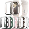 6-Pack Case Compatible with Apple Watch Series 11 10 42mm with Tempered Glass Screen Protector, QCKANLJ Ultra-Thin Hard PC Protective Face Cover Bumper for iWatch 11/10 42 mm by QCKANLJ