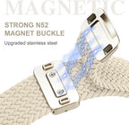 Braided Stretchy Band Compatible with Apple Watch Bands 38mm 40mm 41mm 42mm 44mm 45mm 46mm 49mm Women Men, Soft Nylon Solo Loop Magnetic Sport Strap for iWatch Series 11 10 9 8 7 6 5 4 3 2 1 SE Ultra - Image 4
