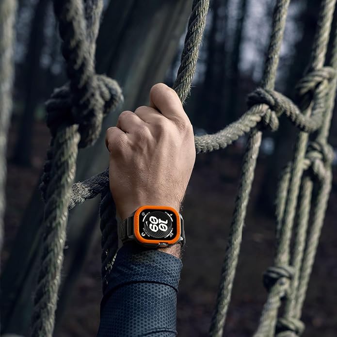 Bandletic Rugged Case with Band Compatible with Apple Watch 49mm(Ultra 3/2/1),46mm(Series 11/10), 45mm(Seriess 9/8/7),44mm(SE3/SE2/SE/6/5/4), Protective Cover Sport Accessories for iWatch Men - Image 8