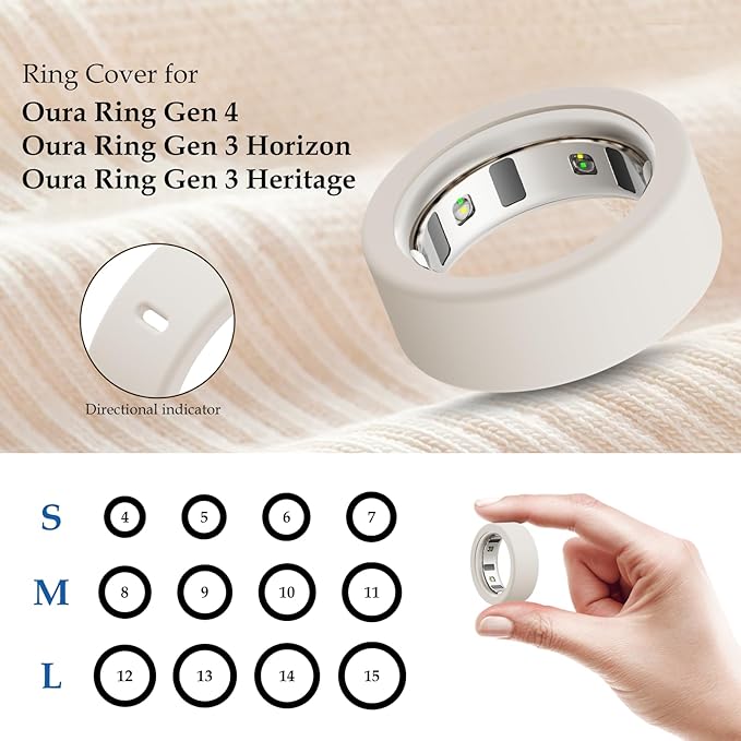 15 Pack Cover Compatible with Oura Ring Gen 4/4 Ceramic/Gen 3 Horizon/Gen 3 Heritage Case, Anti-Scratch Silicone Protector for Women Men Working Out Gym, Support Charging with Cover on - Image 2