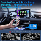 Wireless Carplay Adapter for iPhone, Converts Wired CarPlay to Bluetooth Wireless, Mini Car Play Screen Dongle with USB A/C for Cars 2018+ with Built-in Wired Carplay, Auto-Connect, No Delay - Image 3