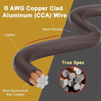 0 Gauge AWG Wire Cable 30 Ft Black, High Power Automotive Ground Primary Wire,Soft CCA Welding Battery Electrical Jumper Wire for DIY Car Audio Amp Speaker Solar Marine Generator RV Trailer Inverter - Image 5