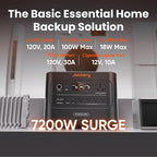 Jackery HomePower 3000 Portable Power Station and Hand Truck with 2X 200W Solar Panels, 3600W (Surge 7200W) Output, 3072Wh LFP Battery Solar Generator for Home Backup, Power Outage, RV, Emergencies - Image 5
