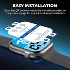 JULK 6-Pack for Apple Watch SE Screen Protector 40mm, Flexible Film Non-Bubbles Soft TPU Face Screen Protector for iWatch SE-3(2025)/SE/6/5/4 40mm, Touch Sensitive, HD Transparent - Image 6