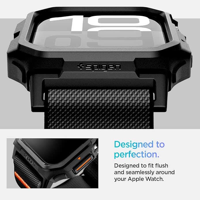 Spigen for Apple Watch Band, Lite Fit Pro Case and Strap Compatible with Ultra, Series Durable TPU Cover with Lightweight Fabric Strap - Image 7