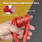 0 Gauge AWG Power Ground Wire Cable 20 Ft Red Translucent, Primary Automotive Battery Welding Electrical Wire Soft CCA Bulk for DIY Car Audio Speaker Amp Solar Marine Generator RV Trailer Inverter - Image 2