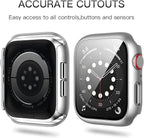 5 Pack Case for Apple Watch Series 3 2 1 38mm with Tempered Glass Screen Protector, Full Hard Ultra-Thin Scratch Resistant Bumper Protective Cover for iWatch 38mm Accessories(5 Colors) - Image 5