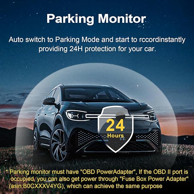 Mangoal Front 4K & Rear 1080p Dash Cam fit for Chevy Silverado Select 1500 2014-2021; Select 2500/3500 2015-2023 (Model E), No Vehicle Sensor Cover, 2160P Video, WiFi & APP, 128GB Card - Image 7
