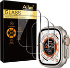 Ailun for Apple Watch Ultra 3/Ultra 2/Ultra Screen Protector [49mm], Tempered Glass Film, Anti-Scratch, High Definition, Touch Sensitive[3 Pack][Clear] by Ailun