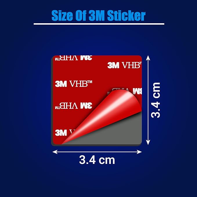 ROVE Windshield Electrostatic Films and 3M Sticky Tapes, 2 Pieces Each for mounting R2-4K, R2-4K PRO, and R2-4K Dual Dash Cams (Front) - Image 4