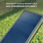 ELECOM NESTOUT Portable Solar Panel, Dual USB-A Ports, 28W Power Generation Charger for Phone Camping, Durable Water-Resistant Ripstop Nylon, Foldable Lightweight, Adjustable Stands (4-Panel) - Image 2