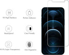 Ailun 2 Pack Screen Protector for iPhone 12 Pro Max [6.7 inch] + 2 Pack Camera Lens Protector, Case Friendly Tempered Glass Film,[9H Hardness]- HD - Image 2