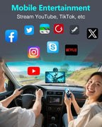 Thybro Portable Apple Carplay with Backup Camera: Plug-Play 15-Mins DIY Installation Carplay Screen - Compatible with 99% of Older Cars Upgraded - Wireless Seamless Connection for Apple/Android Auto - Image 8