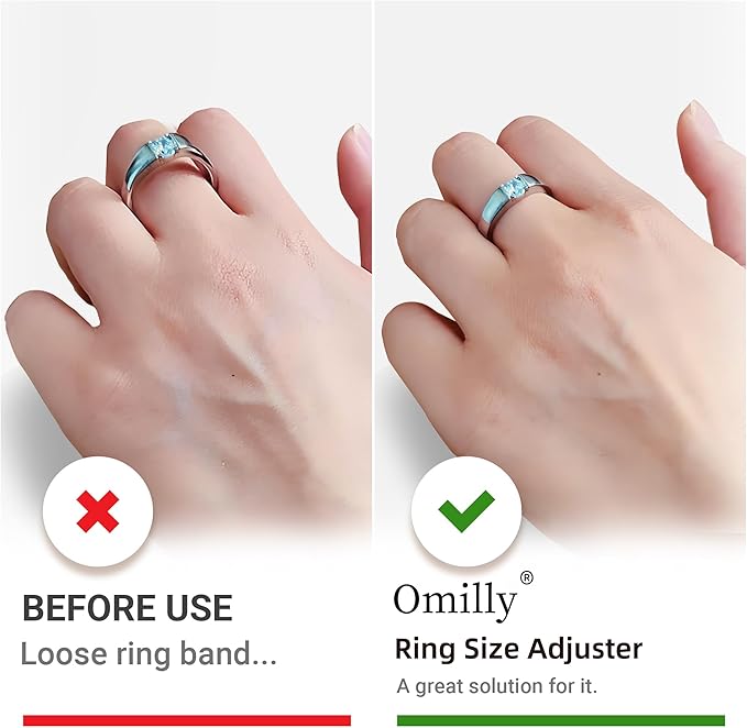 Ring Sizer Adjuster for Loose Rings, 64-Piece Set with 3 Types (Spiral Coils, Ring Guards, Sizing Strips) Fits Ring Widths 1-10mm, Invisible Resizing Solution for Women & Men - Image 4