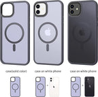 CACOE Magnetic Case for iPhone 12 & iPhone 12 Pro 2020 6.1 inch-Compatible with MagSafe & Magnetic Car Phone Mount,TPU Thin Phone Cases Cover Protective Shockproof Anti-Fingerprint(Dark Blue) - Image 4