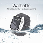 Braided Stretchy Solo Loop Compatible for Apple Watch Band 38mm 40mm 41mm 42mm 44mm 45mm 46mm 49mm for Women Men, Nylon Elastic Straps Wristbands for iWatch Series 11/10 9 8 7 6 5 4 3 SE/Ultra 3 2 1 - Image 6