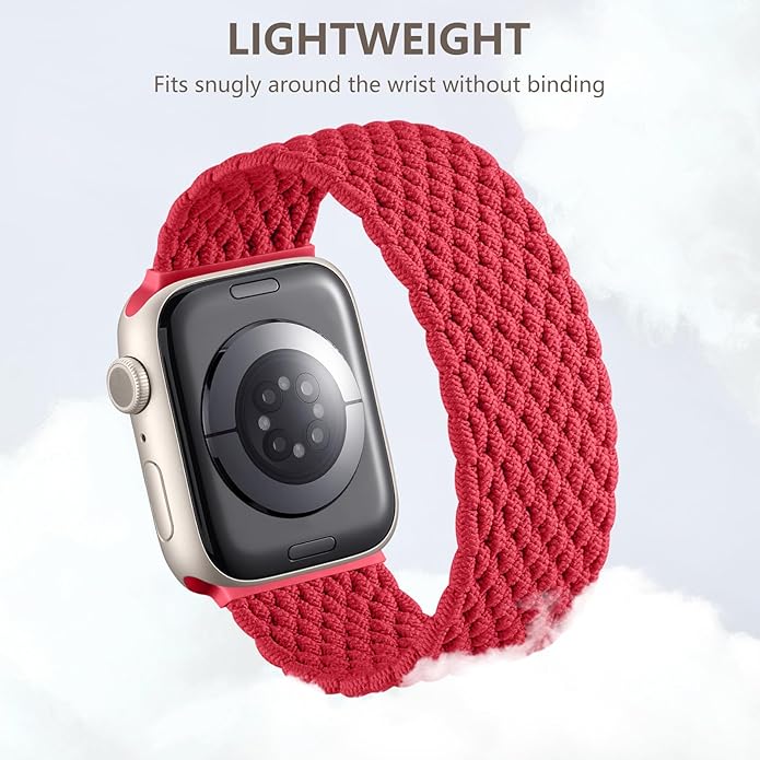 Zedoli Braided Solo Loop Bands Compatible with Apple Watch Band 38mm 40mm 41mm 42mm 44mm 45mm 46mm 49mm Women Men, Stretchy Nylon Sport Elastic Strap for iWatch Series 11 10 9 8 7 6 5 4 3 2 1 SE Ultra - Image 2