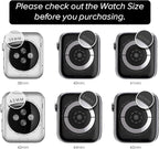 KADES Bling Case Compatible for Apple Watch Series SE3/SE2/6/5/4/SE 40mm, Sparkly Full Diamond Protective PC Bumper Cover, Rhinestone Frame for Women, 40mm-Black - Image 2