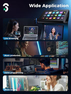 SOOMFON Stream Controller Stream Control Deck with 15 LCD Macro Keys Customizable to Trigger Actions in OBS Twitch YouTube Compatible with PC & Mac for Content Creators Streaming Gaming - Image 8