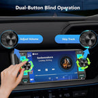 Single Din Car Stereo – Dual Knob Touchscreen Radio with Wireless Apple CarPlay & Android Auto Upgrade Your Classic Car with Easy Installation, Backup Camera Ready, Bluetooth, GPS, FM/AM, USB, EQ - Image 3