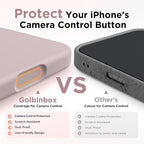 GolbinBox Magnetic for iPhone 17 Pro Case, Compatible with MagSafe, [Full Camera Protection] [Screen Protector], Silicone Shockproof Phone Cover with Anti-Scratch Microfiber Lining, Light Taro - Image 6