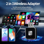 Wireless Carplay Adapter, Android Auto Adapter 2025 Carplay, Plug and Play Convert Wired to Wireless Supports Car Original Control, Mini Car Play Box for Cars - Image 4