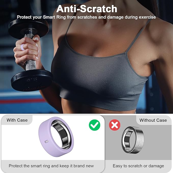 10 Pack Ring Cover Compatible with Oura Ring Gen 4/4 Ceramic, Oura Ring Gen 3 Horizon/Heritage, Support Charging with Cover on, Anti-Scratch Elastic Silicone Ring Protector for Men Women Working Out - Image 4
