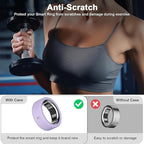 10 Pack Ring Cover Compatible with Oura Ring Gen 4/4 Ceramic, Oura Ring Gen 3 Horizon/Heritage, Support Charging with Cover on, Anti-Scratch Elastic Silicone Ring Protector for Men Women Working Out - Image 4