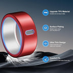 Cover Compatible for Oura Ring Gen 4/Gen 3 Horizon/Gen 3 Heritage,(NOT Compatible with Oura Ring 4-Ceramic), Charging Directly,Rugged TPU Finger Protector for Workout Women Men-Pink+Red-Size 13 - Image 4