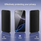 Ailun 3 Pack Privacy Screen Protector for iPhone 16 Pro Max [6.9 inch], Anti Spy Private Tempered Glass Anti-Scratch Case Friendly - Image 2