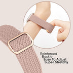 6 Pack Braided Stretchy Bands Compatible with Apple Watch Band 38mm 40mm 41mm 42mm 44mm 45mm 46mm 49mm Women Men, Adjustable Nylon Solo Loop Elastic Straps for iWatch Series 11 10 9 8 7 6 5 4 SE Ultra - Image 5